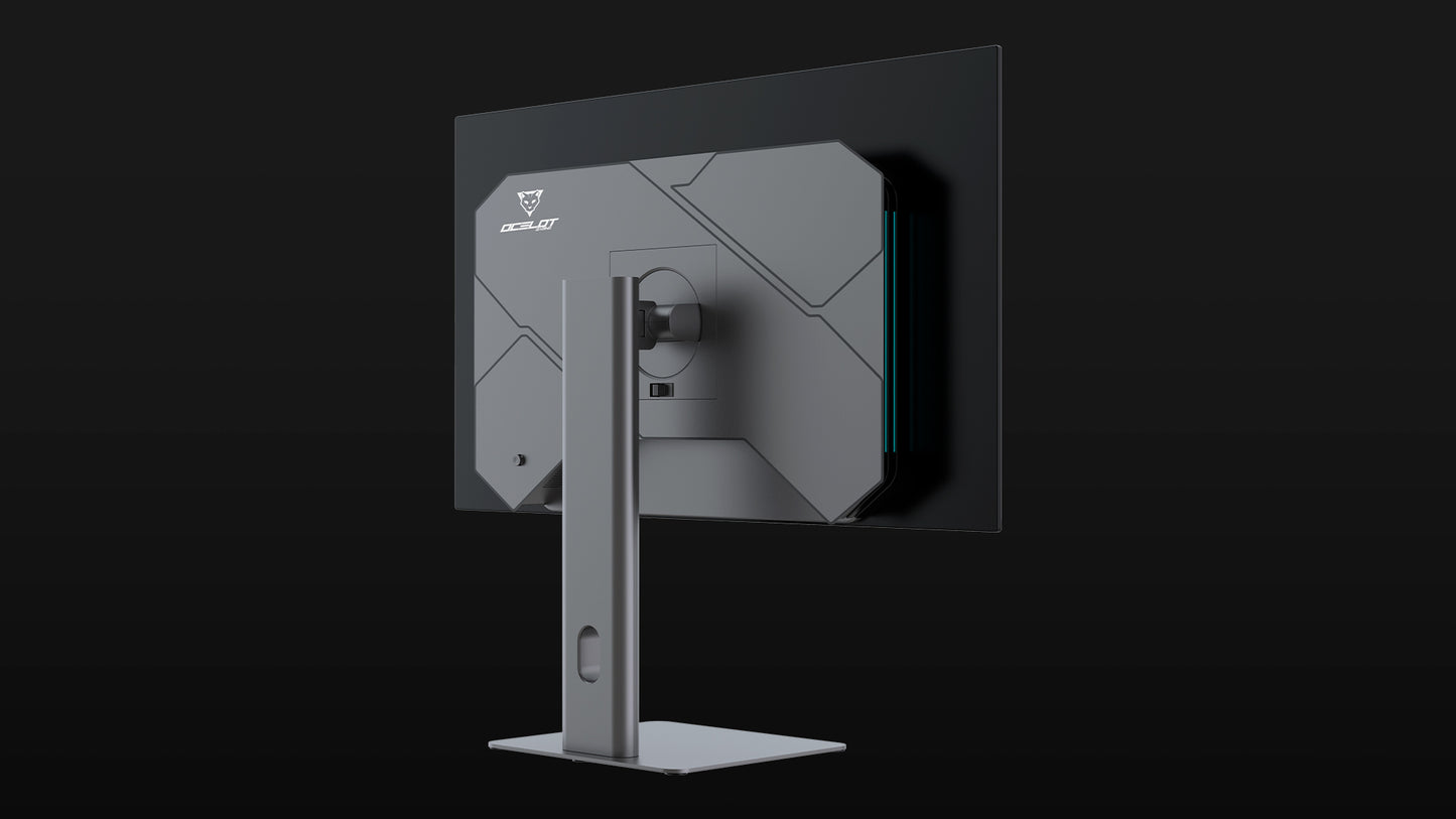 Monitor Gamer Ocelot Gaming 27" OLED 2K (2560x1440) - Tasa de Refresco de 240Hz, Conectividad HDMI 2.1, DP 1.4, Puerto USB Tipo-C de 65W y Soporte VESA