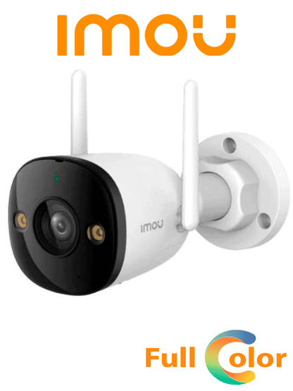 Cámara IP IMOU Bullet 2E 3MP WiFi para Exterior con Visión Full Color y Detección de Humanos