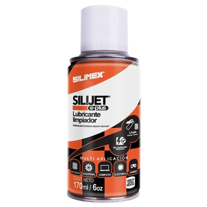 SILIMEX Silijet E Plus Naranja Líquido para Limpieza y Mantenimiento de Equipos Electrónicos