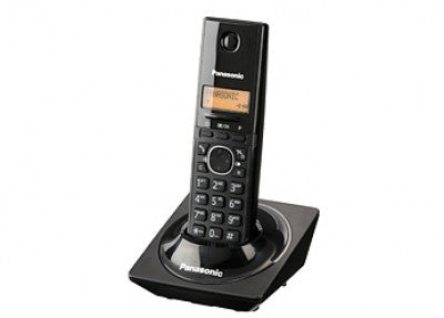 Teléfono Inalámbrico Panasonic con Pantalla de 1.25", Directorio para 50 Contactos y Tecnología DECT Color Negro