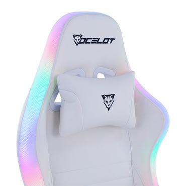 Silla Gamer Ocelot Gaming White Thundra RGB