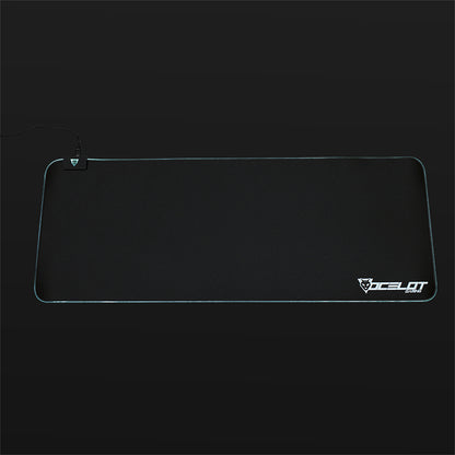 Mouse Pad Gamer Extendido Ocelot Gaming de Tela - Iluminación RGB Personalizable con Software Integrado y Superficie de Alta Precisión