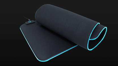 Mouse Pad Gamer Extendido Ocelot Gaming de Tela - Iluminación RGB Personalizable con Software Integrado y Superficie de Alta Precisión