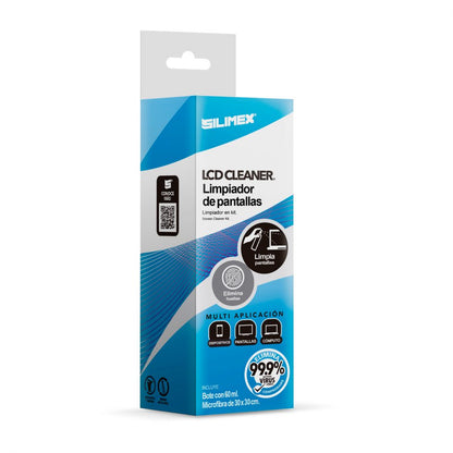 Kit LCD Cleaner SILIMEX con Atomizador para Limpieza de Pantallas y Superficies Delicadas